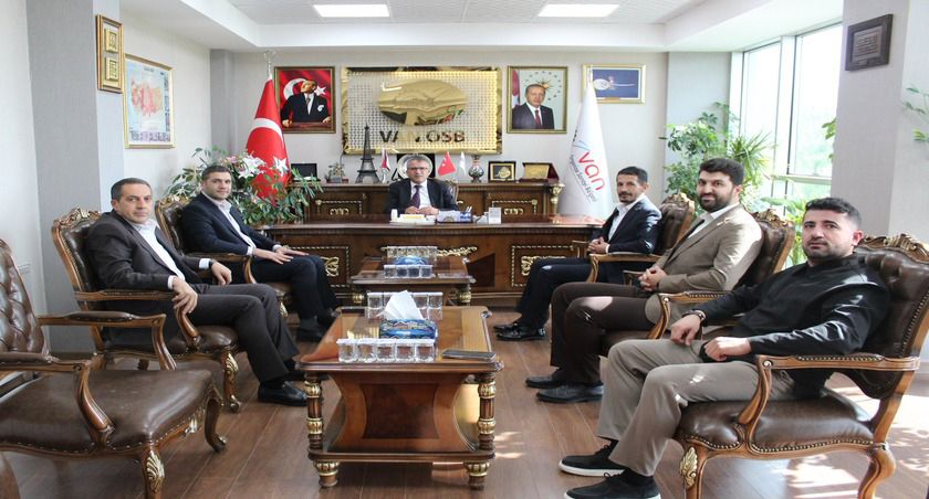 Van Kahveciler Kıraathaneciler ve İnternetçiler Esnaf Odası Başkanı Sayın Adem Tuncil Bey ve Yönetiminden Van Osb ziyareti